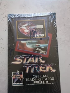 1991 Star Trek Official Trading Cards Series II 25th Annivers Factory Sealed Box - Bild 1 von 3
