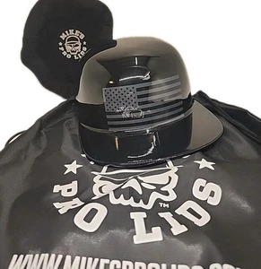 Mike's Pro Lids Helmet Hat American Flag, Black, Size S-XL, Two Inserts Novelty  - Bild 1 von 13