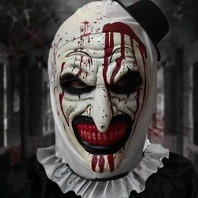 MARKENLOS Halloween Terrifier Art The Clown Joker Cosplay Kostüm Maske Erwachsene Kinder