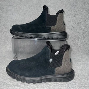 Hey Dude Branson Stiefel Damengröße 8 schwarz Wildleder wasserabweisend rutschfeste Stiefeletten - Bild 1 von 8