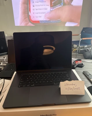 16" APPLE MACBOOK PRO M4 MAX 4TB SSD 128GB RAM 16-CORE 40-CORE GPU SPACE BLACK - Image 1 of 4