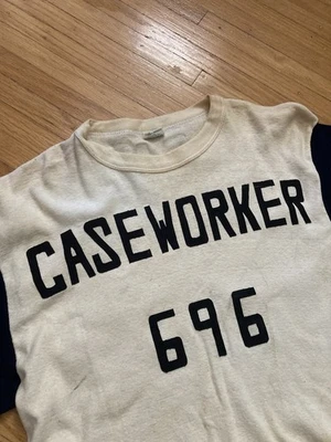 Camiseta de béisbol vintage años 80 ÚNICA #69 CHAMPION BLUE BAR MANGA 3/4 M Foto 1 de 4