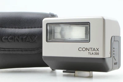 [T MINT w/ Case] Contax TLA200 Silver Shoe Mount Flash TTL for G1 G2 From JAPAN - Image 1 of 4