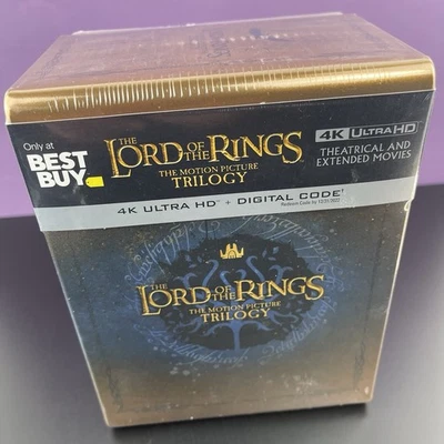 The Lord of the Rings Trilogy (4K UHD•Digital, 2020) Best Buy Steelbook NEW - Image 1 of 4
