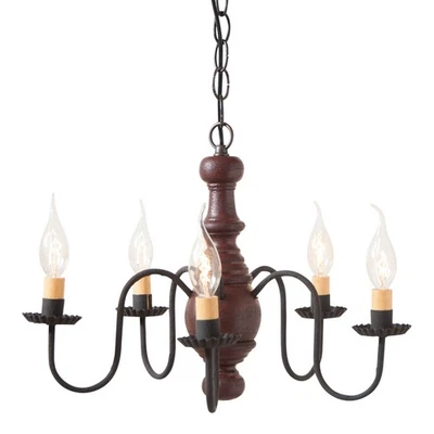 Lancaster Chandelier in Plantation Red - Image 1 of 3