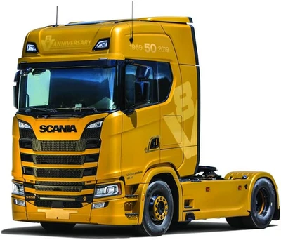 3927 Scania S730 Highline 4X2, Scala 1:24, Plastic Model Kit, Modello in Plastic - Immagine 1 di 4
