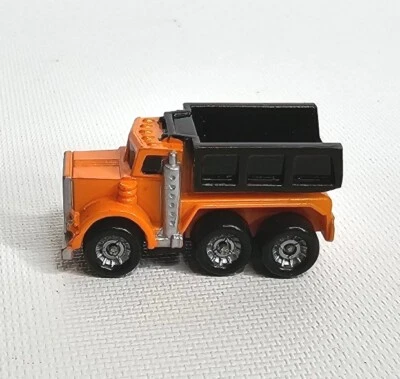 Винтажный строительный самосвал Micro Machines 1987 Galoob оранжевый - Изображение 1 из 4