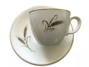 Royal Joci by Salem "Wheat" Cup & Saucer 23K GOLD Excellent Condition - Picture 1 of 3