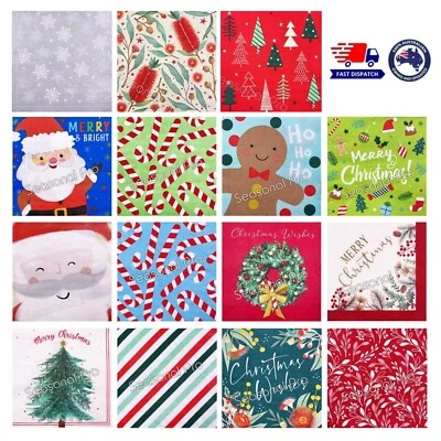 20x Christmas Paper Napkins Xmas Serviette Lunch Dinner Party Event Santa NEW - image 1 of 3