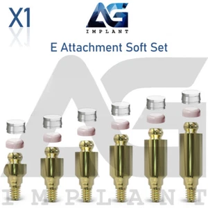Straight E Attachment Soft Set Titanium Overdenture Dental Int Hex - Picture 1 of 5