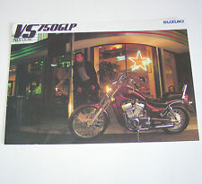 Prospekt / Broschüre Suzuki VS 750 GLP Intruder - Ausgabe 1987