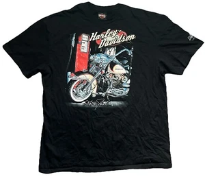 Harley Davidson Shirt Mens 2XL Black Ventura Camarillo Motorcycle tee 2014 - Picture 1 of 5