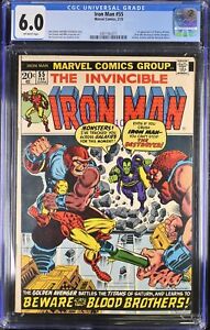 Iron Man #55 CGC FN 6.0 Off White 1st Appearance Thanos Drax! Marvel 1973