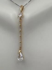 14K Gelbgold Hänger Anhänger mit Zirkonias (nur Anhänger) - Bild 1 von 3