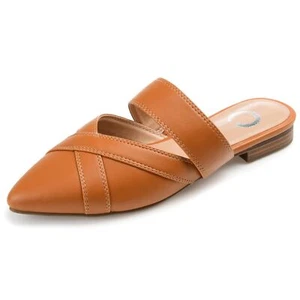 Journee Womens Stasi Tru Comfort Foam Slip On Pointed Toe Mules Flats - Picture 1 of 6