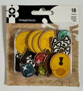Dijes adhesivos de espuma Imaginisce - Monedas de cumpleaños temáticas piratas - Leer descripción, - Imagen 1 de 2