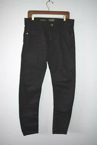Platini Black label Straight Leg Stretch Jeans BLACK Sz 32 - Picture 1 of 10