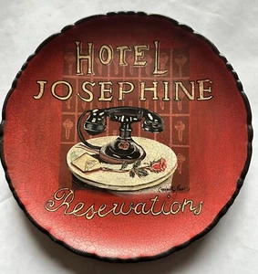 Hotel Josephine Reservations 10 1/4 inch Decorative plate TamSan Designs - Picture 1 of 4