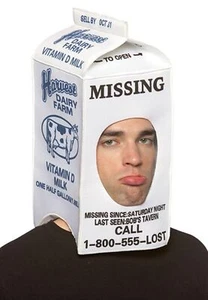 Adult Milk Carton Head Hat One Size Rasta 7068 - Picture 1 of 1