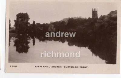 Burton On Trent Postcard Stapenhill Church 1915/1920 Real Photo Staffordshire - Image 1 of 2