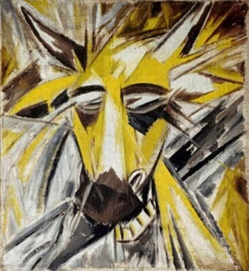 Bull’s Head by Mikhail Larionov 1913 Avant-Garde Russian Modernist Art Print - Picture 1 of 2