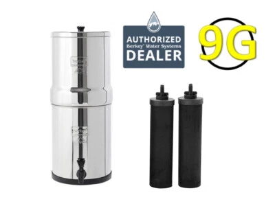 Travel Berkey Water Filter System w/ 2 Black Berkey Elements - NEW - Image 1 of 4