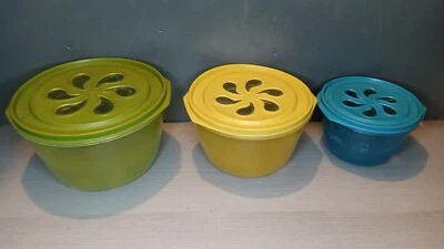 Lote de 3 cuencos apilables Rubbermaid vintage tapas margarita Foto 1 de 4