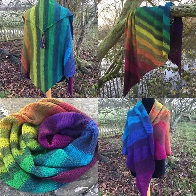 Day By Day Shawl Knitting Pattern By Kate Whiting Designs - Image 1 of 4