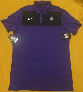 New Nike Dri-Fit Sacramento Kings Black Purple Polo Shirt L-Tall 940850-504 $75 - Picture 1 of 6