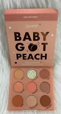 NEW Colourpop BABY GOT PEACH 9 Pan Palette Matte, Metallic & Glitter FREE SHIP - Image 1 of 3