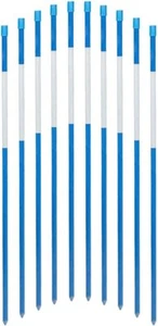 Driveway Snow Markers 72-Inch Blue 20-Pack 5/16-Inch Dia Solid Driveway Poles - Picture 1 of 8