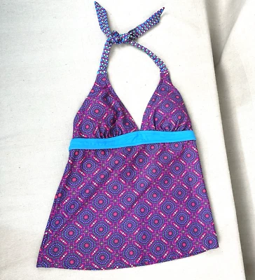 Prana | Women's Bathing Suite Top Medium Halter Purple - Image 1 of 4