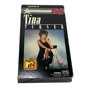 Tina Turner Private Dancer VHS SONY Video 45 with insert RARE OOP Compilation - Picture 1 of 12