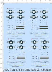 1/144  SBD-3 Dauntless Midway Dive bomber Model Water Slide Decal - Picture 1 of 1