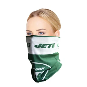 NUEVO Fútbol Licenciado New York Jets Máscara Bandana Polaina Máscara Protector Facial - Imagen 1 de 2