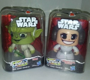 Mighty Muggs Yoda y la Princesa Leia Star Wars Hasbro 2018 Versión NUEVO - Imagen 1 de 6