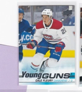 CALE FLEURY '19-20 UPPER DECK YOUNG GUNS ROOKIE CARD-GRAB HIS CARDS RIGHT NOW! - Picture 1 of 12