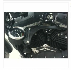 SUPPORTO CONTACHILOMETRI LATERALE NERO HARLEY DAVIDSON SPORTSTER 883 1200 NUOVO - Imagen 1 de 1
