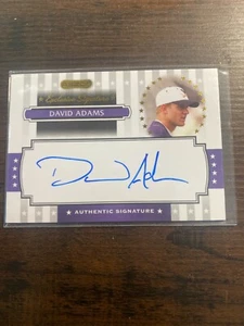 A78,374 - 2008 Razor Signature Series Exclusives Autographs #ES18 David Adams - Picture 1 of 1