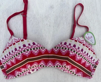 Sujetador inalámbrico acolchado Flirtitude Snow Fair Isle "My Fave Lounge" para mujer talla 34A Foto 1 de 4