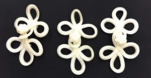 off White Chinese Frog. 3 Loop Style off white frogs closure - Picture 1 of 1