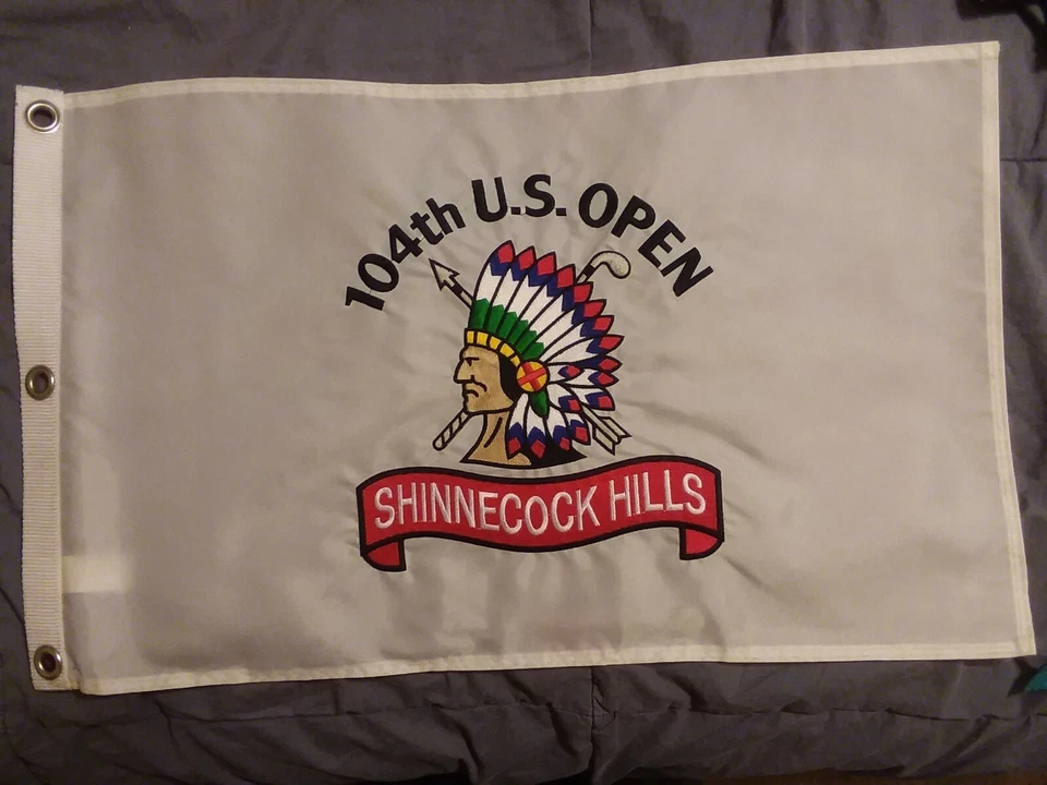 2004 US Open pin flag Retief Goosen Shinnecock Hills Golf Club ryder brit1sh pga - Image 1 of 1