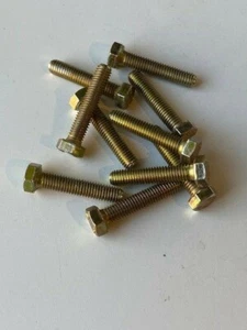 New Pack of M5 PLATED YELLOW ZINC BOLTS GRADE 8.8 FIAT X1/9 VARIOUS LENGTH & QTY - Picture 1 of 5