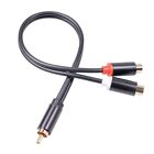 RCA Cable 1 Male to 2 RCA Female Stereo Adapter Hi-Fi Sound RCA Y Splitter