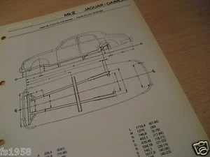 Jaguar - Daimler Mk II (2,4-3,4-3,8 240 - 340, Daimler V8) Maßplan Bodengruppe - Picture 1 of 1