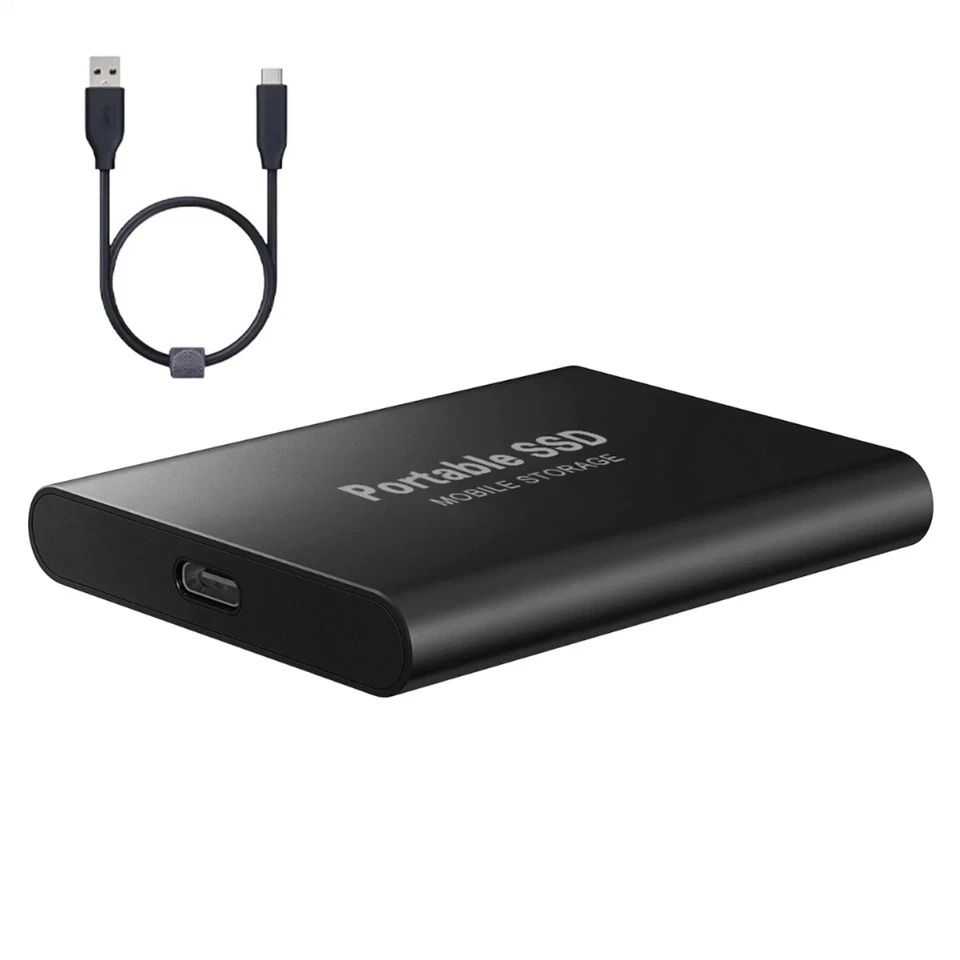2 TB externe Festplatte SSD Disk Speicher USB 3.0 HDD für PC Laptop Telefon - Bild 1 von 4