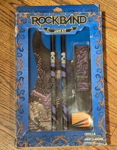 Rock Band Jam Kit Purple Guitar Strap, Guitar Skin, Skull Drumsticks New Sealed - Picture 1 of 2