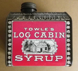 Vintage 1979 Towle’s Log Cabin Maple Sirup Tin Bank - Bild 1 von 7
