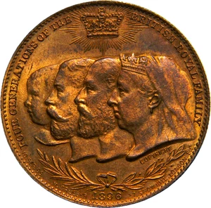 4 generations of Royal Family Remington Typewriter Store Card Token  (05215) - Picture 1 of 2