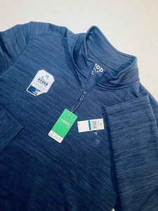 IZOD Sweatshirt Herren XL Navy 1/4 Zip Blau Performance Stretch Neu mit Etikett - Bild 1 von 8